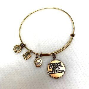 Alex and Ani It's Not A Sprint It's A Marathon Charm Bracelet - 2"- 3.5"